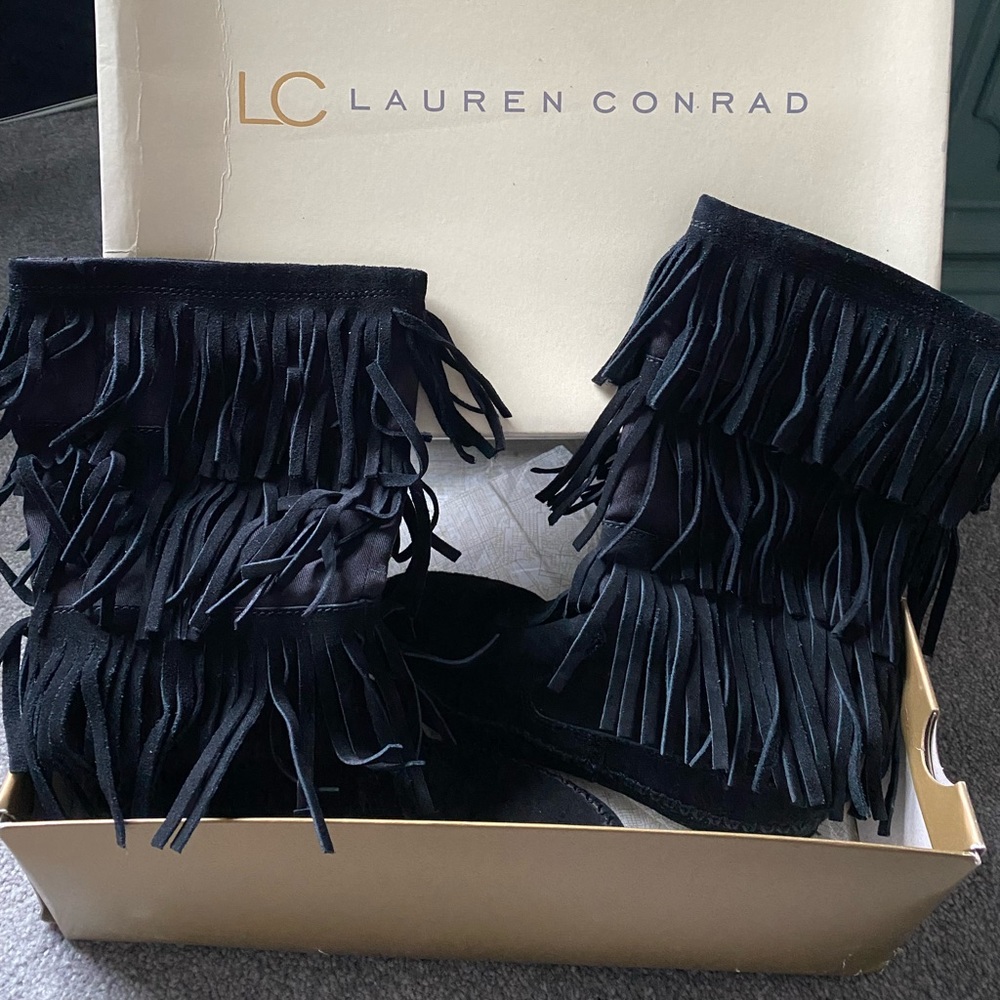 Lauren Conrad Fringe Boots